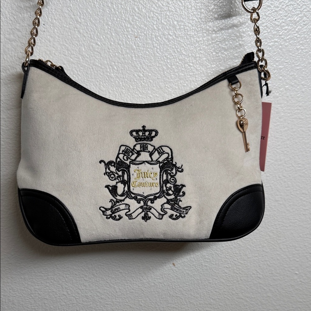 Juicy Couture Black and Cream crossbody bag NEW WITH TAG
